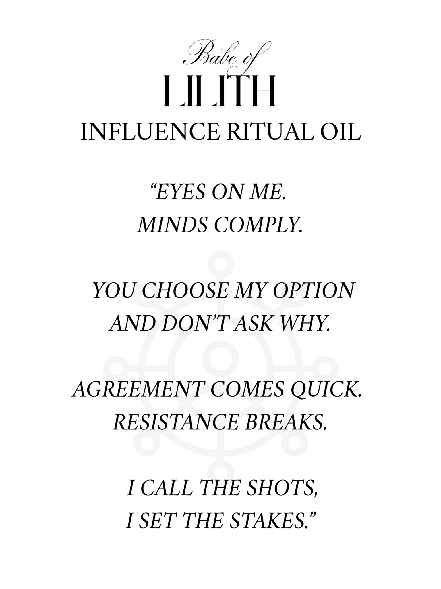 Signature Ritual Oil Bundle - Babe of Lilith