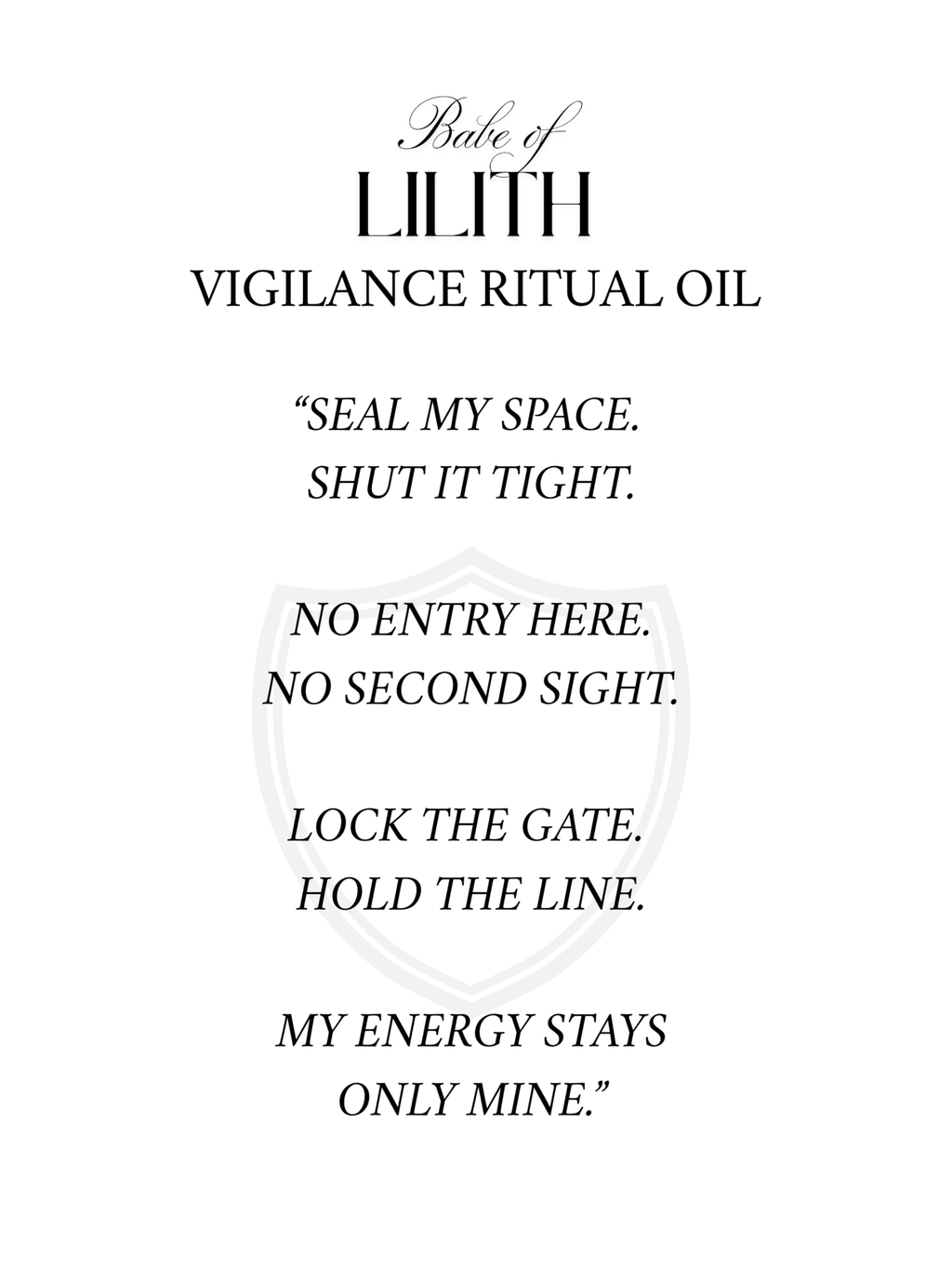 Signature Ritual Oil Bundle - Babe of Lilith