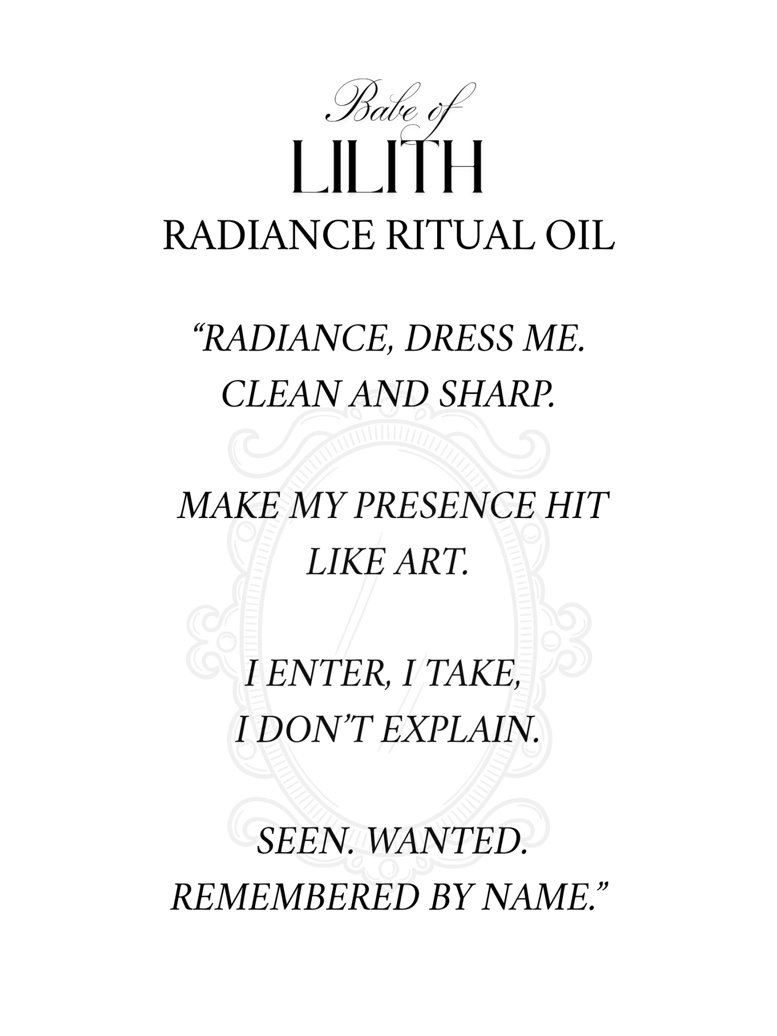 Signature Ritual Oil Bundle - Babe of Lilith